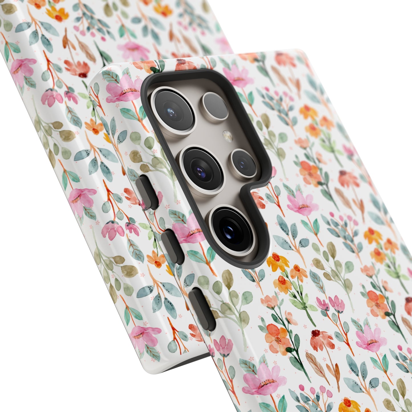 Custom Flower Print, iphone, Samsung, Pixel Tough Cases