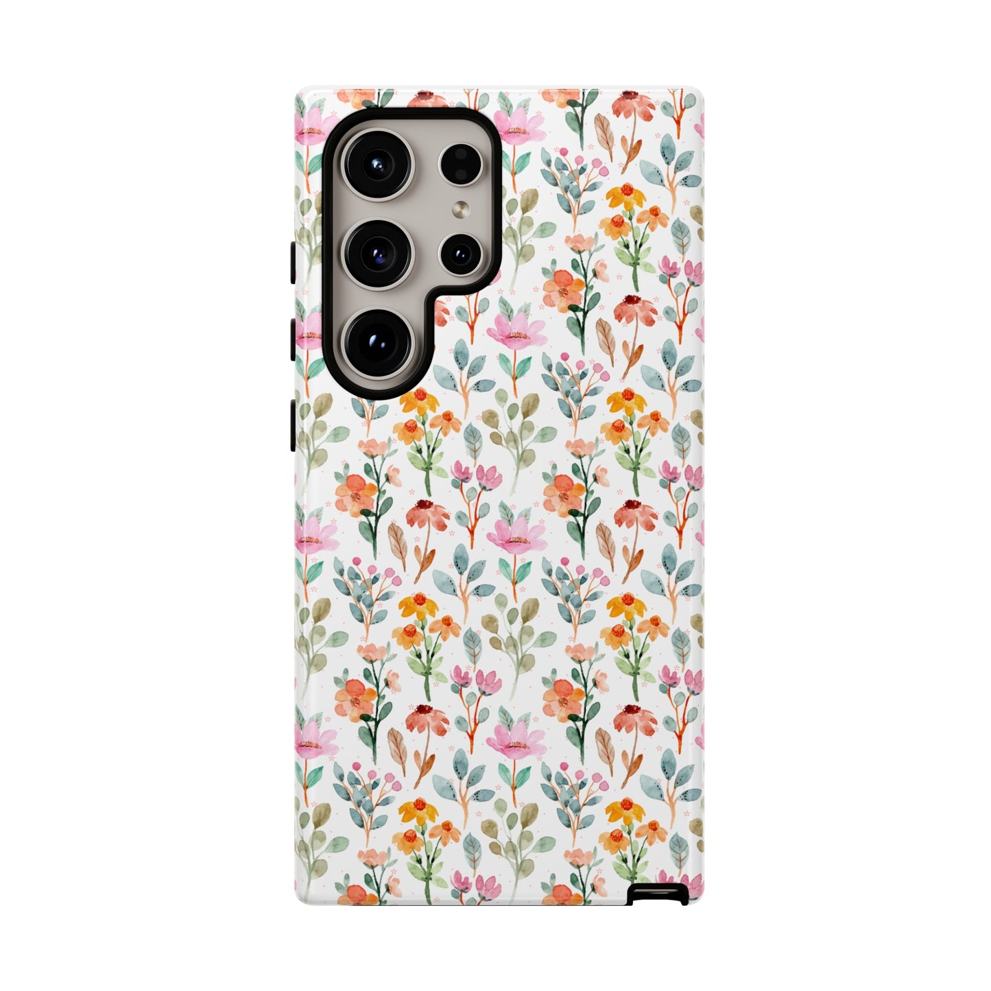 Custom Flower Print, iphone, Samsung, Pixel Tough Cases
