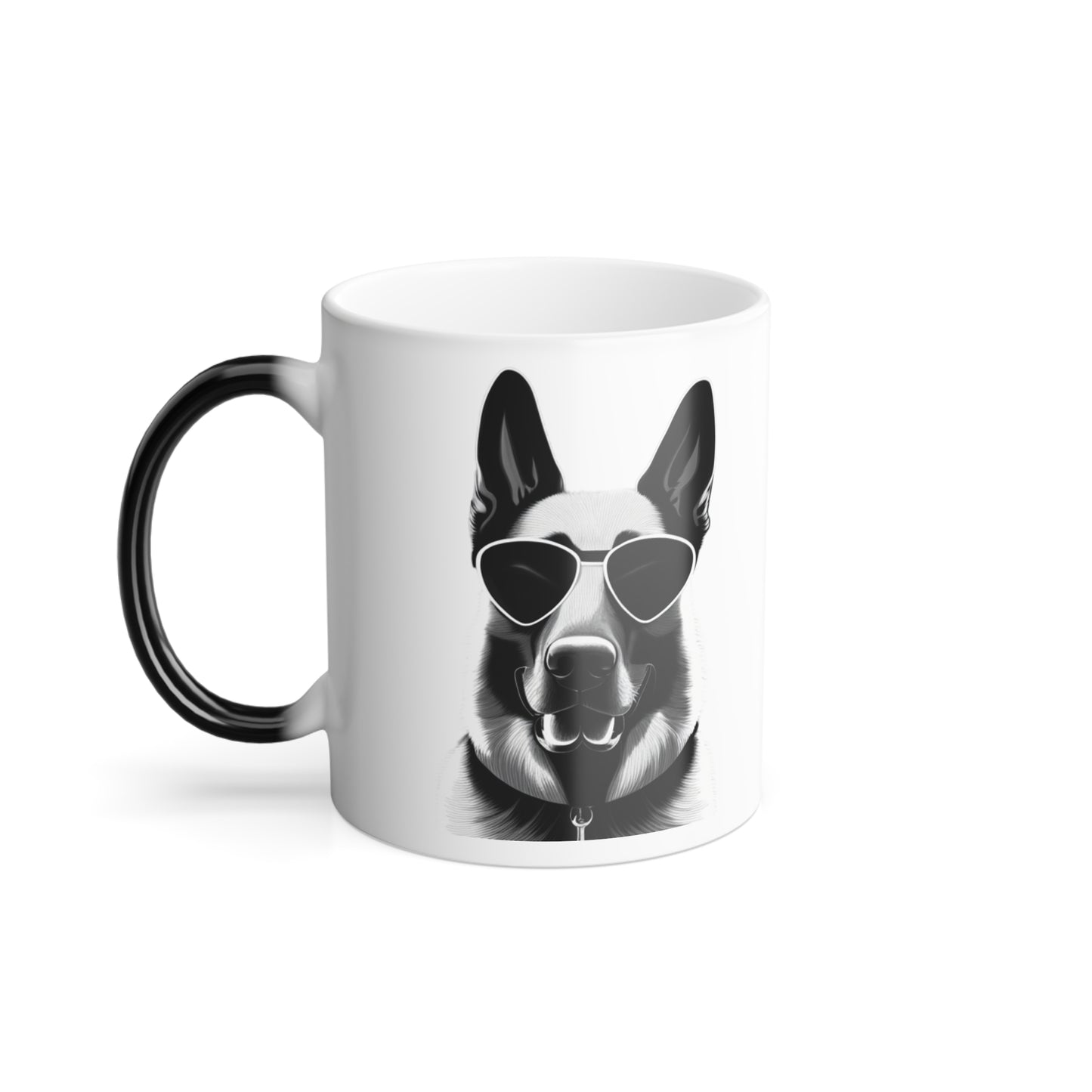German Shepherd Colour Morphing Mug 2 Image, 11oz