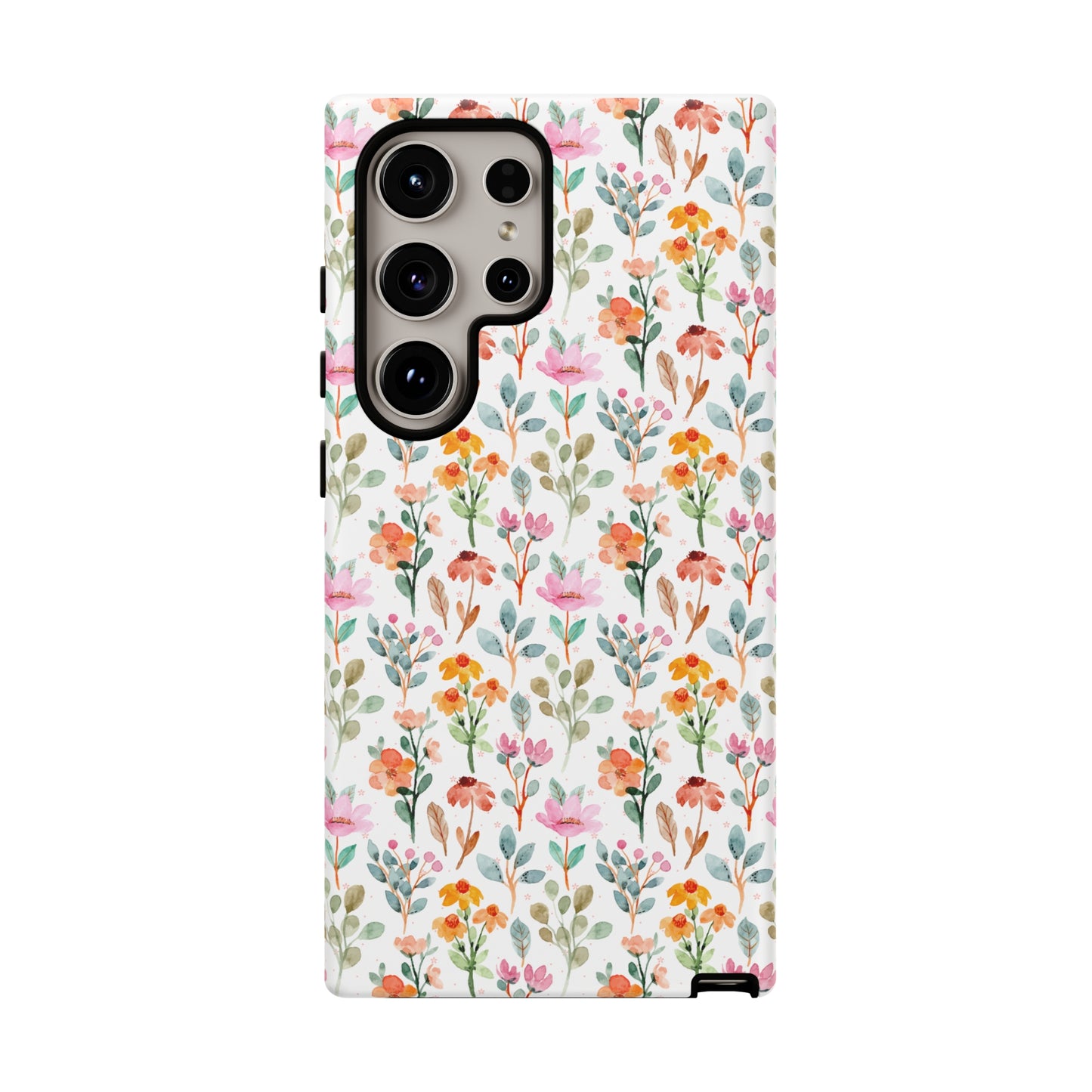 Custom Flower Print, iphone, Samsung, Pixel Tough Cases