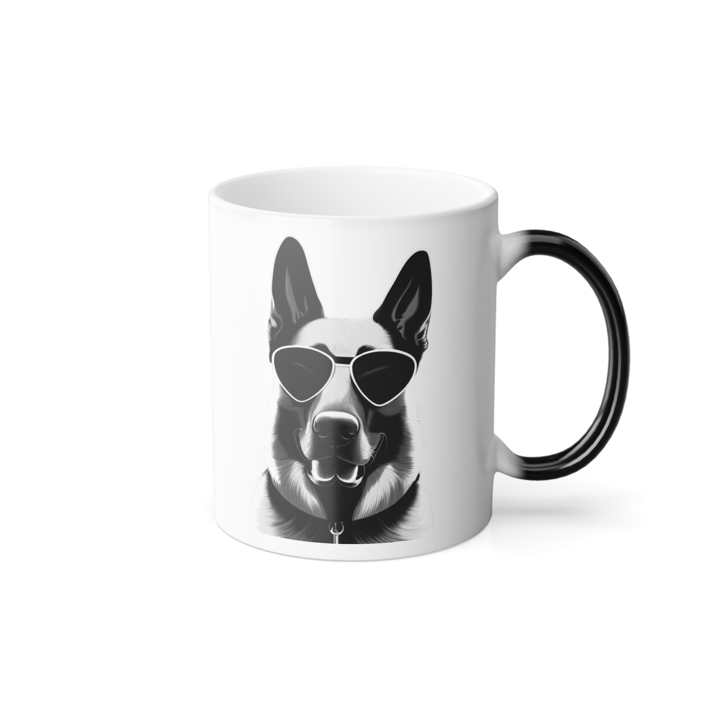 German Shepherd Colour Morphing Mug 2 Image, 11oz